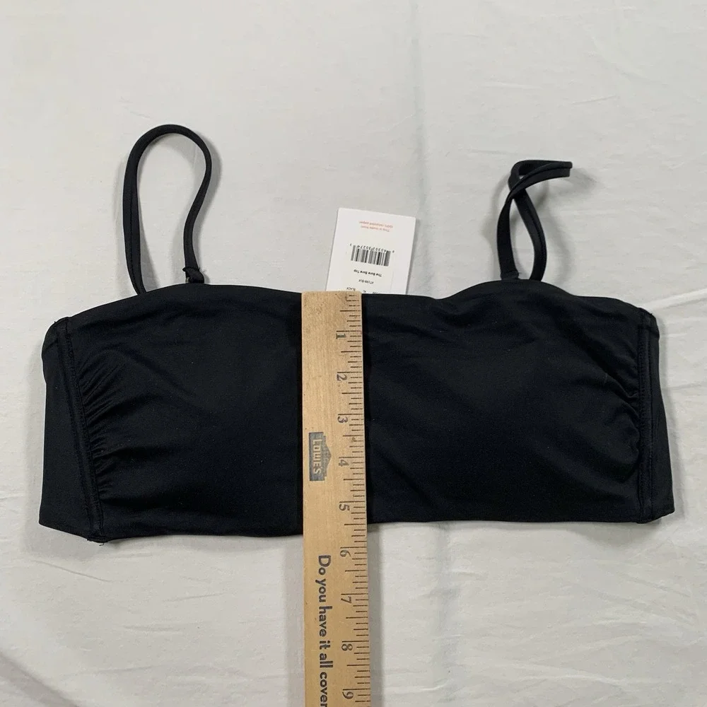Andie Swim The Bora Bora Women's Black Bikini Halter Top Size‎ XL Adjustable NWT